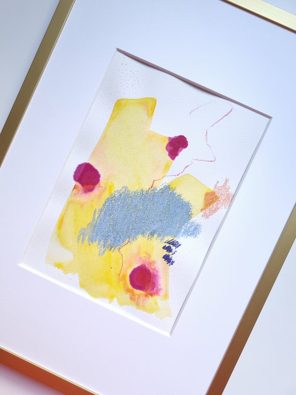 Obraz abstrakcyjny "Yellow joy"