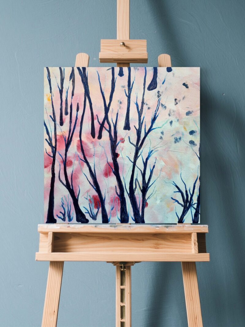 "Forest in me V" pejzaż abstrakcyjny